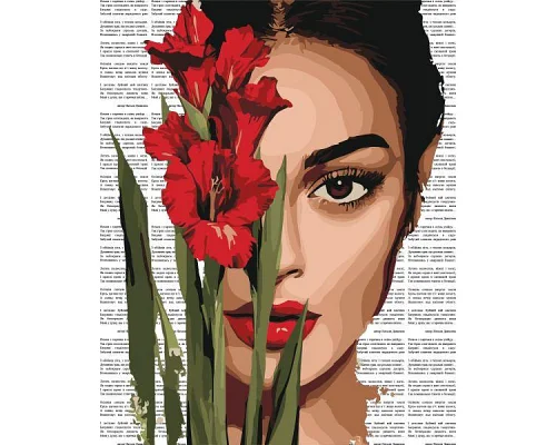 Картина по номерам Красочная поэзия: Красные гладиолусы art_selena_ua 40х50 Идейка (KHO8594)