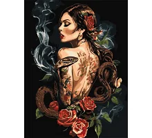 Картина за номерами Трояндова ворожка art_selena_ua 30х40 Ідейка (KHO8608)