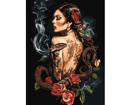 Картина за номерами Трояндова ворожка art_selena_ua 30х40 Ідейка (KHO8608)