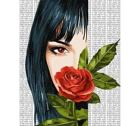Картина по номерам Красочная поэзия: Красная роза art_selena_ua 40х50 Идейка (KHO8610)