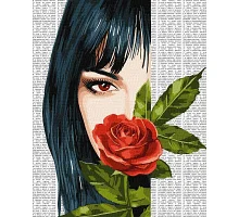 Картина по номерам Красочная поэзия: Красная роза art_selena_ua 40х50 Идейка (KHO8610)