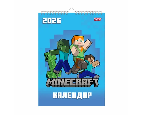 Календар-планер Yes Minecraft настінний на 2026р А3 (270270)
