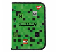 Папка факультативна пластикова на блискавці Minecraft А4 з кишенею YES (492332)