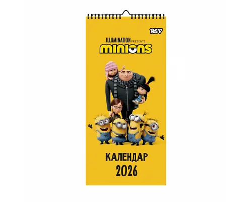 Календар-постер 2026 р настінний Yes Minions (270279)
