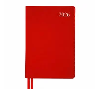 Щоденник А5 Leo Planner датований 2026 інтегральний, червоний Aldento 368 стор (252671)