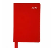 Щоденник А5 Leo Planner датований 2026 інтегральний, червоний Aldento 368 стор (252671)