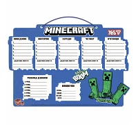 Школьное расписание Yes Minecraft картон 30х40см (470537)