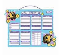 Школьное расписание Yes Minecraft картон 30х40см (470535)