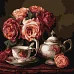Картина за номерами Троянди в темряві art_selena_ua 40х40 Ідейка (KHO3331)