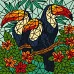 Картина по номерам Витраж. Трио туканов art_selena_ua 30х30 Идейка (KHO5169)