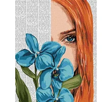 Картина по номерам Красочная поэзия: Голубая орхидея art_selena_ua 40х50 Идейка (KHO8583)
