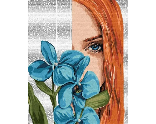 Картина за номерами Барвиста поезія: Блакитна орхідея art_selena_ua 40х50 Ідейка (KHO8583)