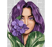 Картина за номерами Барвиста поезія: Фіалки art_selena_ua 40х50 Ідейка (KHO8611)