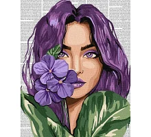 Картина по номерам Красочная поэзия: Фиалки art_selena_ua 40х50 Идейка (KHO8611)