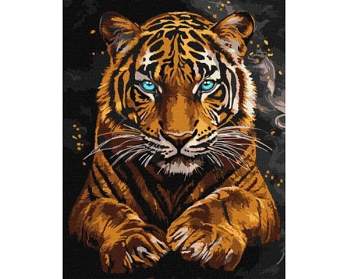 Картина по номерам Дикий тигр art_selena_ua 40х50 Идейка (KHO6812)