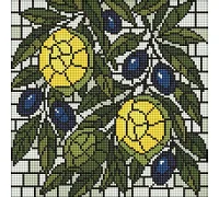 Алмазна мозаїка Вітраж. Лимони art_selena_ua 30х30 Ідейка (AMO8349)