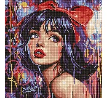 Алмазна мозаїка Сучасна Білосніжка art_selena_ua 40х40 Ідейка (AMO8315)