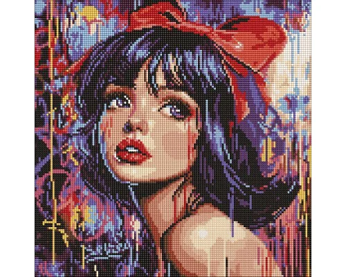 Алмазна мозаїка Сучасна Білосніжка art_selena_ua 40х40 Ідейка (AMO8315)