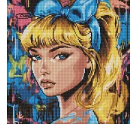 Алмазна мозаїка Сучасна Попелюшка art_selena_ua 40х40 Ідейка (AMO8312)