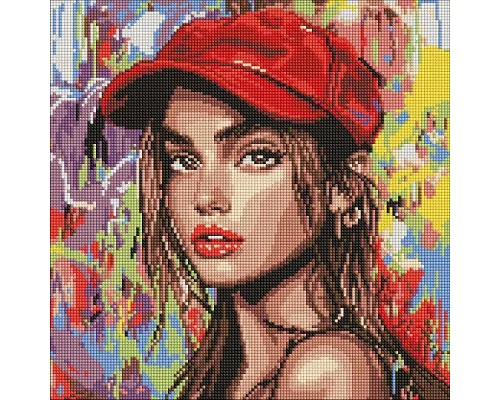 Алмазна мозаїка Сучасна Червона шапочка art_selena_ua 40х40 Ідейка (AMO8311)