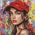 Алмазна мозаїка Сучасна Червона шапочка art_selena_ua 40х40 Ідейка (AMO8311)