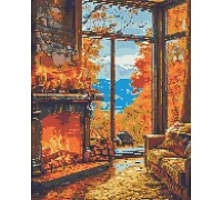 Алмазна мозаїка Король лев і левиця 40x50 см Орігамі (OD3518)