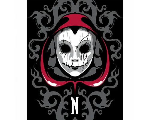 Картина за номерами Ominous Mask SANTI Wednesday LED підсвітка 40х50 см (955078)