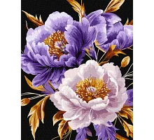 Картина по номерам Пурпурный шик с красками металлик extra victoria_art___ 40х50 Идейка (KHO3309)