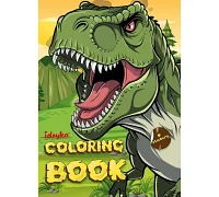 Книжка-раскраска со стикерами Мир хищных динозавров 21x29 Идейка (CB25)
