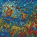 Алмазна мозаїка Вітраж. Морський світ 30х30 Ідейка (AMO8324)