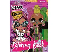 Книжка-раскраска со стикерами L.O.L O.M.G. Queens2 21x29 Идейка (LCB15)