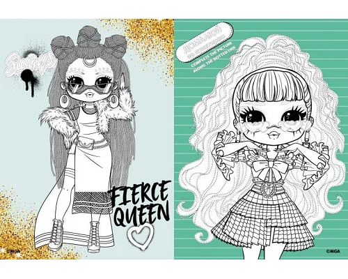 Книжка-розмальовка зі стікерами L.O.L O.M.G. Queens3 21x29 Ідейка (LCB15)