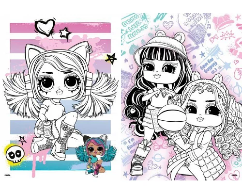 Книжка-розмальовка зі стікерами Skate Dance Tweens 21x29 Ідейка (LCB13)