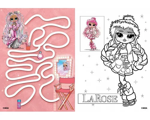 Книжка-розмальовка зі стікерами Fashion Show LaRose 21x29 Ідейка (LCB2)
