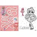 Книжка-розмальовка зі стікерами Fashion Show LaRose 21x29 Ідейка (LCB2)