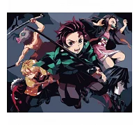 Картина за номерами аніме Клинок, що розсікає демонів Demon Slayer 40х50 см SANTI (954416)