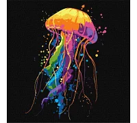 Картина по номерам Яркая медуза 30х30 Идейка (KHO6825)