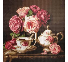 Алмазная мозаика Розы в темноте 40х40 Идейка (AMO8344)