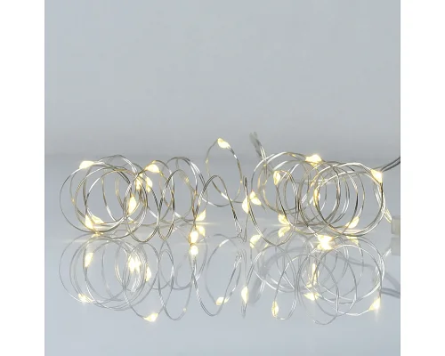 Електрогірлянда Yes! Fun Нитка на мідному дроті 20 LED тепло-біла 2 м статична батарейки (975020)