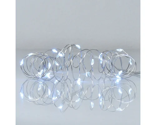 Електрогірлянда Yes! Fun Нитка на мідному дроті 20 LED холодно-біла 2 м статична батарейки (975021)