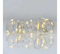 Електрогірлянда Yes! Fun Нитка на мідному дроті 20 LED жовта, 2 м статична батарейки (975023)