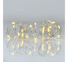 Электрогирлянда Yes! Fun Нить на медной проволоке 20 LED желтая, 2 м статич батарейка (975023)