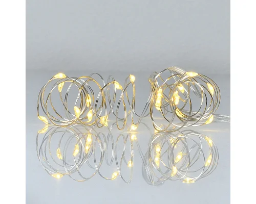 Электрогирлянда Yes! Fun Нить на медной проволоке 20 LED желтая, 2 м статич батарейка (975023)