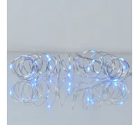 Електрогірлянда Yes! Fun Нитка на мідному дроті 20 LED синя, 2 м статична батарейки (975025)