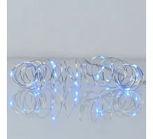 Електрогірлянда Yes! Fun Нитка на мідному дроті 20 LED синя, 2 м статична батарейки (975025)