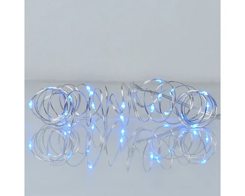 Електрогірлянда Yes! Fun Нитка на мідному дроті 20 LED синя, 2 м статична батарейки (975025)