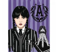 Картина по номерам с алмазной мозаикой SANTI Wednesday Gothic duo 40х50 см (954993)