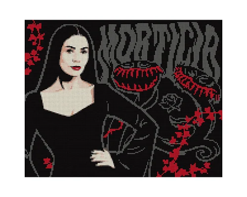 Алмазна мозаїка SANTI Wednesday Mysterious Morticia 40х50 см на підрамнику (955114)