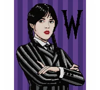 Алмазная мозаика ТМ SANTI Wednesday Addams 40х50 см на подрамнике (955333)