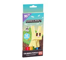 Олівці кольорові Yes 12 кольорів Minecraft Spring (290772)